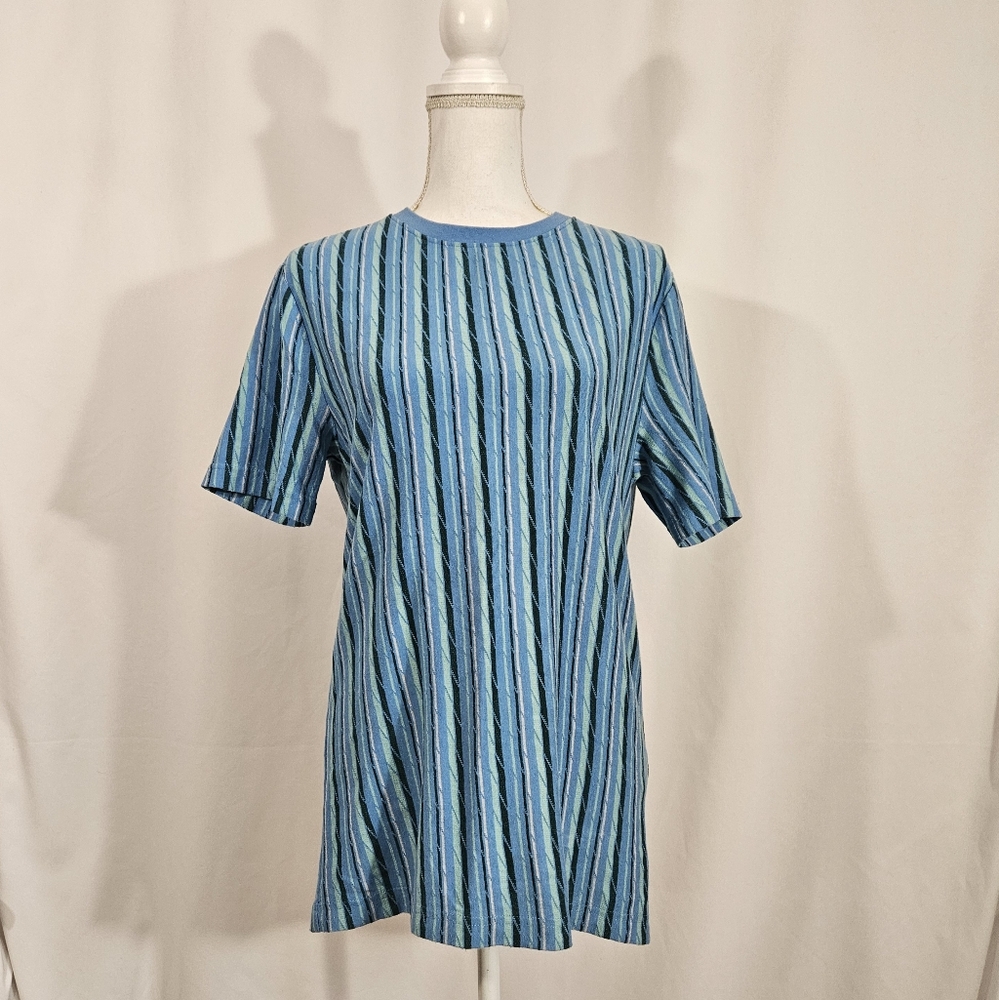 Empyre striped short sleeve shirt women's size small